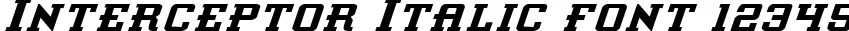 Dynamic Interceptor Italic Font Preview https://safirsoft.com