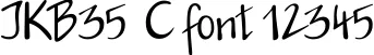 Dynamic JKB35  C Font Preview https://safirsoft.com