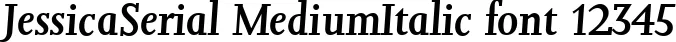Dynamic JessicaSerial MediumItalic Font Preview https://safirsoft.com