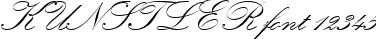 Dynamic KUNSTLER Font Preview https://safirsoft.com