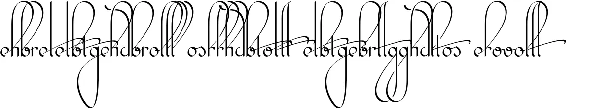 Dynamic Kalligrand Script Ligatures Font Preview https://safirsoft.com