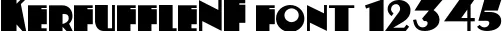 Dynamic KerfuffleNF Font Preview https://safirsoft.com