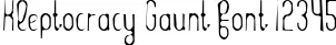 Dynamic Kleptocracy Gaunt Font Preview https://safirsoft.com