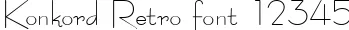 Dynamic Konkord Retro Font Preview https://safirsoft.com