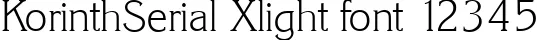 Dynamic KorinthSerial Xlight Font Preview https://safirsoft.com