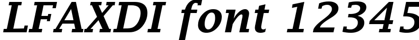 Dynamic LFAXDI Font Preview https://safirsoft.com