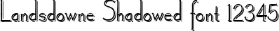 Dynamic Landsdowne Shadowed Font Preview https://safirsoft.com