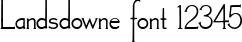 Dynamic Landsdowne Font Preview https://safirsoft.com