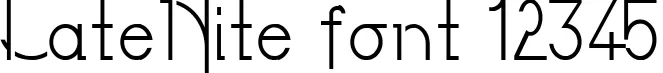 Dynamic LateNite Font Preview https://safirsoft.com