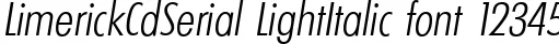 Dynamic LimerickCdSerial LightItalic Font Preview https://safirsoft.com