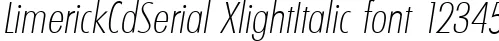 Dynamic LimerickCdSerial XlightItalic Font Preview https://safirsoft.com