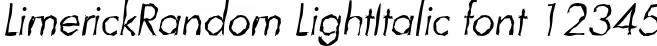 Dynamic LimerickRandom LightItalic Font Preview https://safirsoft.com
