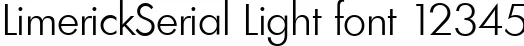 Dynamic LimerickSerial Light Font Preview https://safirsoft.com