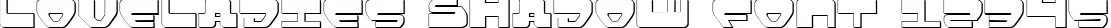 Dynamic Loveladies Shadow Font Preview https://safirsoft.com