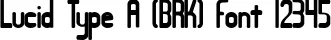 Dynamic Lucid Type A (BRK) Font Preview https://safirsoft.com