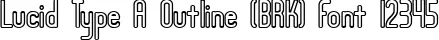 Dynamic Lucid Type A Outline (BRK) Font Preview https://safirsoft.com
