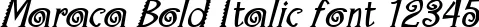 Dynamic Maraca Bold Italic Font Preview https://safirsoft.com