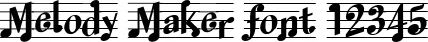 Dynamic Melody Maker Font Preview https://safirsoft.com