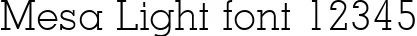 Dynamic Mesa Light Font Preview https://safirsoft.com