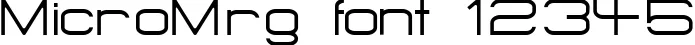 Dynamic MicroMrg Font Preview https://safirsoft.com