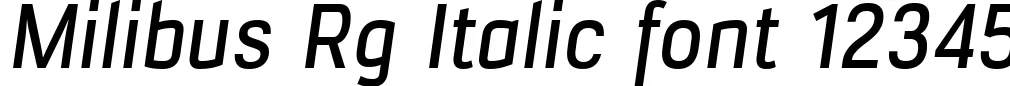 Dynamic Milibus Rg Italic Font Preview https://safirsoft.com