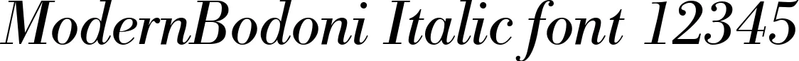 Dynamic ModernBodoni Italic Font Preview https://safirsoft.com