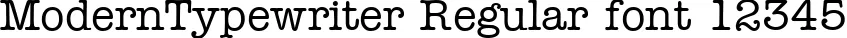 Dynamic ModernTypewriter Regular Font Preview https://safirsoft.com