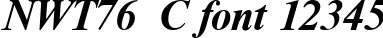 Dynamic NWT76  C Font Preview https://safirsoft.com