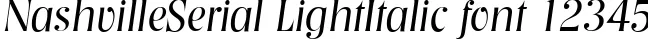 Dynamic NashvilleSerial LightItalic Font Preview https://safirsoft.com