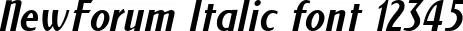 Dynamic NewForum Italic Font Preview https://safirsoft.com