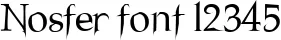 Dynamic Nosfer Font Preview https://safirsoft.com