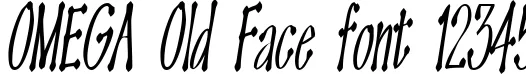 Dynamic OMEGA Old Face Font Preview https://safirsoft.com