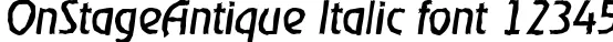 Dynamic OnStageAntique Italic Font Preview https://safirsoft.com