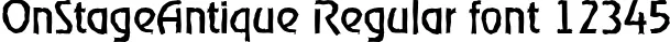 Dynamic OnStageAntique Regular Font Preview https://safirsoft.com