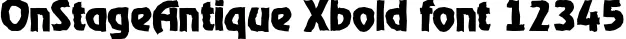 Dynamic OnStageAntique Xbold Font Preview https://safirsoft.com