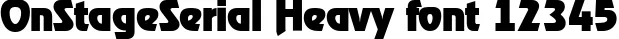 Dynamic OnStageSerial Heavy Font Preview https://safirsoft.com