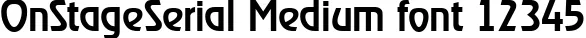 Dynamic OnStageSerial Medium Font Preview https://safirsoft.com