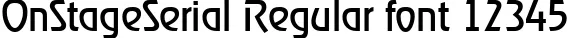 Dynamic OnStageSerial Regular Font Preview https://safirsoft.com