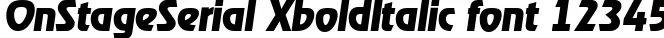 Dynamic OnStageSerial XboldItalic Font Preview https://safirsoft.com