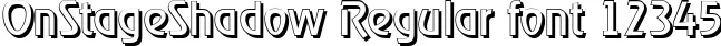 Dynamic OnStageShadow Regular Font Preview https://safirsoft.com