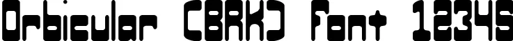 Dynamic Orbicular (BRK) Font Preview https://safirsoft.com