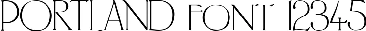 Dynamic PORTLAND Font Preview https://safirsoft.com