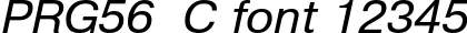 Dynamic PRG56  C Font Preview https://safirsoft.com