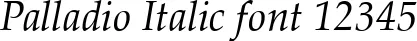 Dynamic Palladio Italic Font Preview https://safirsoft.com