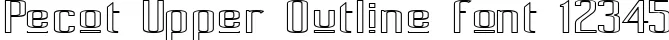 Dynamic Pecot Upper Outline Font Preview https://safirsoft.com