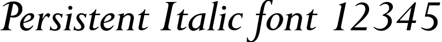 Dynamic Persistent Italic Font Preview https://safirsoft.com