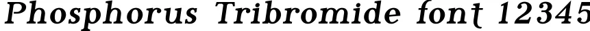 Dynamic Phosphorus Tribromide Font Preview https://safirsoft.com