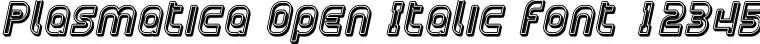 Dynamic Plasmatica Open Italic Font Preview https://safirsoft.com