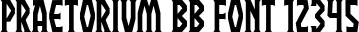 Dynamic Praetorium BB Font Preview https://safirsoft.com