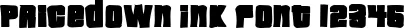 Dynamic Pricedown Ink Font Preview https://safirsoft.com